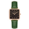 Neliö Square Vegan Leather Rose Gold/Black/Tan Watch Hurtig Lane Vegan Watches