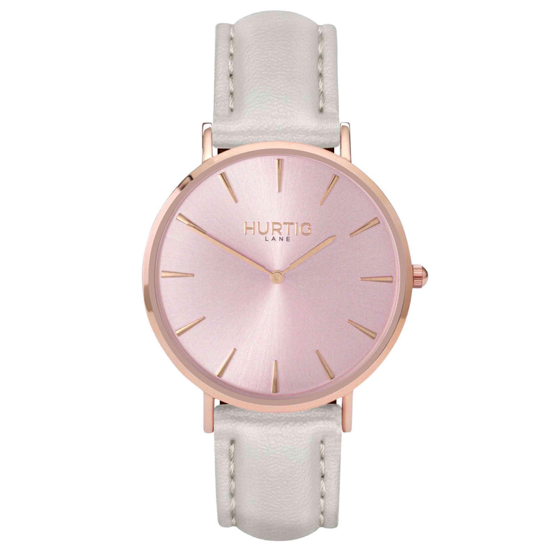 Mykonos Vegan Leather All Rose/Cloud Watch Hurtig Lane Vegan Watches