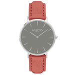 Hymnal Vegan Watch Tweed Silver, Grey & Grey - Hurtig Lane - sustainable- vegan-ethical- cruelty free