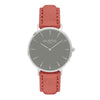 Hymnal Vegan Suede Watch Silver, Grey & Duck Egg - Hurtig Lane - sustainable- vegan-ethical- cruelty free