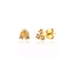 Vistosa Trio Gold Earrings- Champagne Necklaces Hurtig Lane