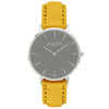 Hymnal Vegan Suede Watch Silver, Grey & Forest Green - Hurtig Lane - sustainable- vegan-ethical- cruelty free