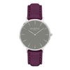 Hymnal Vegan Suede Watch Silver, Grey & Duck Egg - Hurtig Lane - sustainable- vegan-ethical- cruelty free