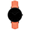 Mykonos Vegan Leather Watch All Black & Grey Watch Hurtig Lane Vegan Watches