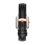 Neliö Square Vegan Leather Rose Gold/Black/Black Watch Hurtig Lane Vegan Watches