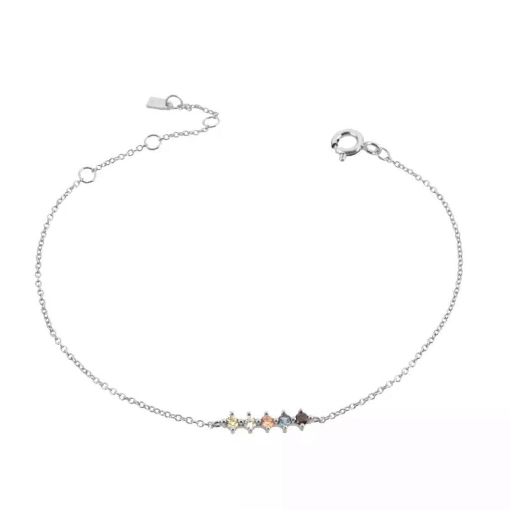 Rainbow Silver Bracelet Vitality Jewellery Hurtig Lane Vegan Watches