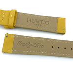 vegan suede yellow watch strap