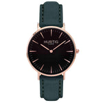 Hymnal Vegan Suede Watch Rose Gold, Black & Camel Brown - Hurtig Lane - sustainable- vegan-ethical- cruelty free