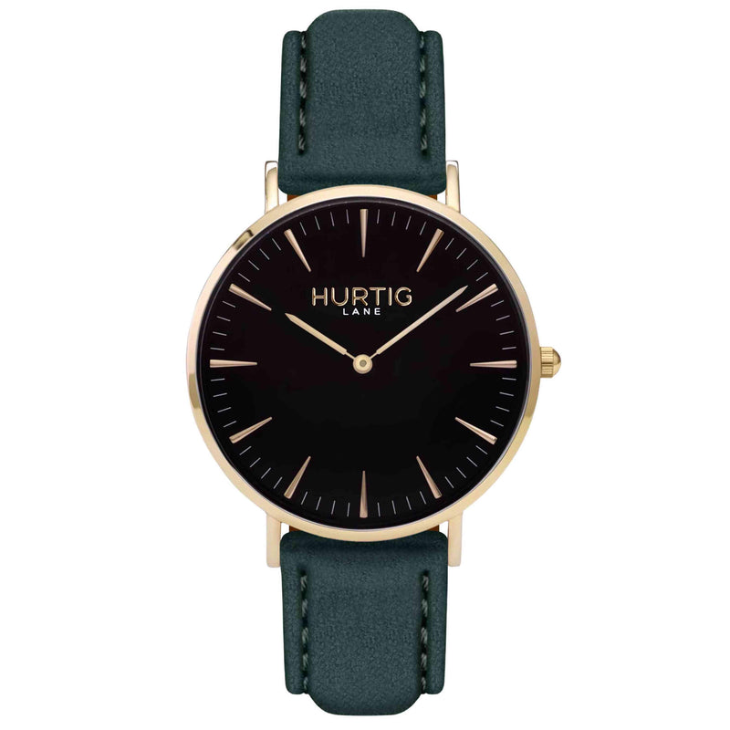 Hymnal Vegan Watch Tweed Gold, Black & Camel - Hurtig Lane - sustainable- vegan-ethical- cruelty free