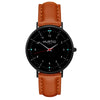 Moderno Vegan Leather Watch All Black & Black Watch Hurtig Lane Vegan Watches