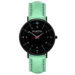 Moderna Vegan Leather Watch All Black & Black Watch Hurtig Lane Vegan Watches