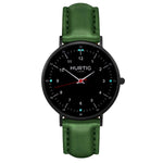 Moderno Vegan Leather Watch All Black & Black Watch Hurtig Lane Vegan Watches