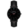 Moderno Vegan Leather Watch All Black & Chestnut Watch Hurtig Lane Vegan Watches