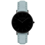 Hymnal Vegan Watch Tweed All Black & Grey - Hurtig Lane - sustainable- vegan-ethical- cruelty free