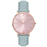 Hymnal Vegan Suede Watch All Rose Gold & Coral - Hurtig Lane - sustainable- vegan-ethical- cruelty free