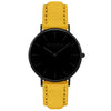 Hymnal Vegan Watch Tweed All Black & Grey - Hurtig Lane - sustainable- vegan-ethical- cruelty free