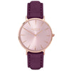 Hymnal Vegan Suede Watch All Rose Gold & Berry - Hurtig Lane - sustainable- vegan-ethical- cruelty free