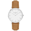 Hymnal Vegan Suede Watch Silver, White & Forest Green Watch Hurtig Lane Vegan Watches