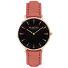 Hymnal Vegan Suede Watch Gold, Black & Berry - Hurtig Lane - sustainable- vegan-ethical- cruelty free