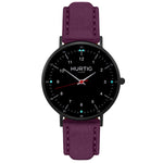 Moderna Vegan Suede Watch All Black & Sand - Hurtig Lane - sustainable- vegan-ethical- cruelty free