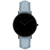 Hymnal Vegan Watch Tweed All Black & Camel Brown - Hurtig Lane - sustainable- vegan-ethical- cruelty free