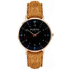 Moderno Vegan Tweed Watch Gold, Black & Grey Watch Hurtig Lane Vegan Watches