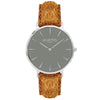 Hymnal Vegan Suede Watch Silver, Grey & Duck Egg Watch Hurtig Lane Vegan Watches