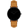 Hymnal Vegan Suede Watch All Black & Coral - Hurtig Lane - sustainable- vegan-ethical- cruelty free