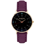 Moderna Vegan Suede Gold, Black & Sand Watch Hurtig Lane Vegan Watches