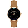 Moderna Vegan Suede Gold, Black & Forest Green Watch Hurtig Lane Vegan Watches