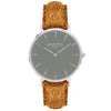 Hymnal Vegan Suede Watch Silver, Grey & Duck Egg - Hurtig Lane - sustainable- vegan-ethical- cruelty free