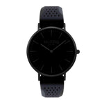 Attivo Vegan Rubber Watch All Black & Cream - Hurtig Lane - sustainable- vegan-ethical- cruelty free