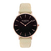 Attivo Vegan Rubber Watch Rose Gold, Black & Dark Grey - Hurtig Lane - sustainable- vegan-ethical- cruelty free