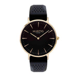 Attivo Vegan Rubber Watch Gold, Black & Dark Grey - Hurtig Lane - sustainable- vegan-ethical- cruelty free