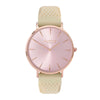 Attiva Vegan Rubber Watch All Rose Gold & Cream - Hurtig Lane - sustainable- vegan-ethical- cruelty free