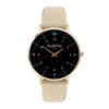 Moderno Vegan Rubber Watch Gold, Black & Dark Grey - Hurtig Lane - sustainable- vegan-ethical- cruelty free