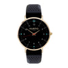 Moderno Vegan Rubber Watch Gold, Black & Cream - Hurtig Lane - sustainable- vegan-ethical- cruelty free