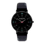 Moderna Vegan Rubber Watch  All Black & Dark Grey - Hurtig Lane - sustainable- vegan-ethical- cruelty free