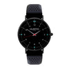 Moderna Vegan Rubber Watch  All Black & Cream - Hurtig Lane - sustainable- vegan-ethical- cruelty free