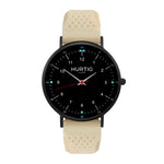 Moderna Vegan Rubber Watch  All Black & Dark Grey - Hurtig Lane - sustainable- vegan-ethical- cruelty free