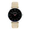 Moderna Vegan Rubber Watch Silver, Black & Dark Grey - Hurtig Lane - sustainable- vegan-ethical- cruelty free