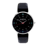 Moderno Vegan Rubber Watch Silver, Black & Cream - Hurtig Lane - sustainable- vegan-ethical- cruelty free