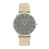 Attivo Vegan Rubber Watch Silver, Grey & Dark Grey - Hurtig Lane - sustainable- vegan-ethical- cruelty free