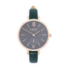 Amalfi Petite Vegan Leather Watch Rose Gold, Grey & Tan - Hurtig Lane - sustainable- vegan-ethical- cruelty free