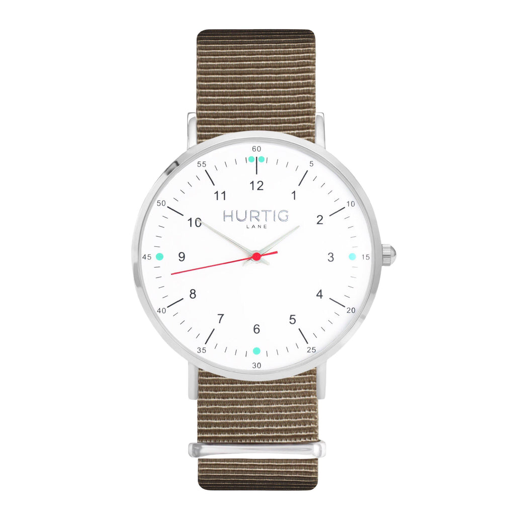 men's beige nato watch 