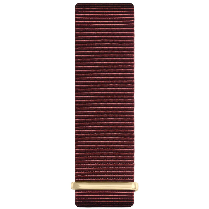 Maroon and Rose Gold Nylon Nato Strap watch strap Hurtig Lane Vegan Watches