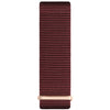 Maroon and Silver Nylon Nato Strap watch strap Hurtig Lane Vegan Watches