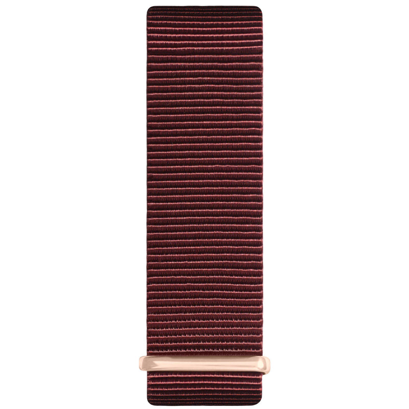 Maroon and Rose Gold Nylon Nato Strap watch strap Hurtig Lane Vegan Watches