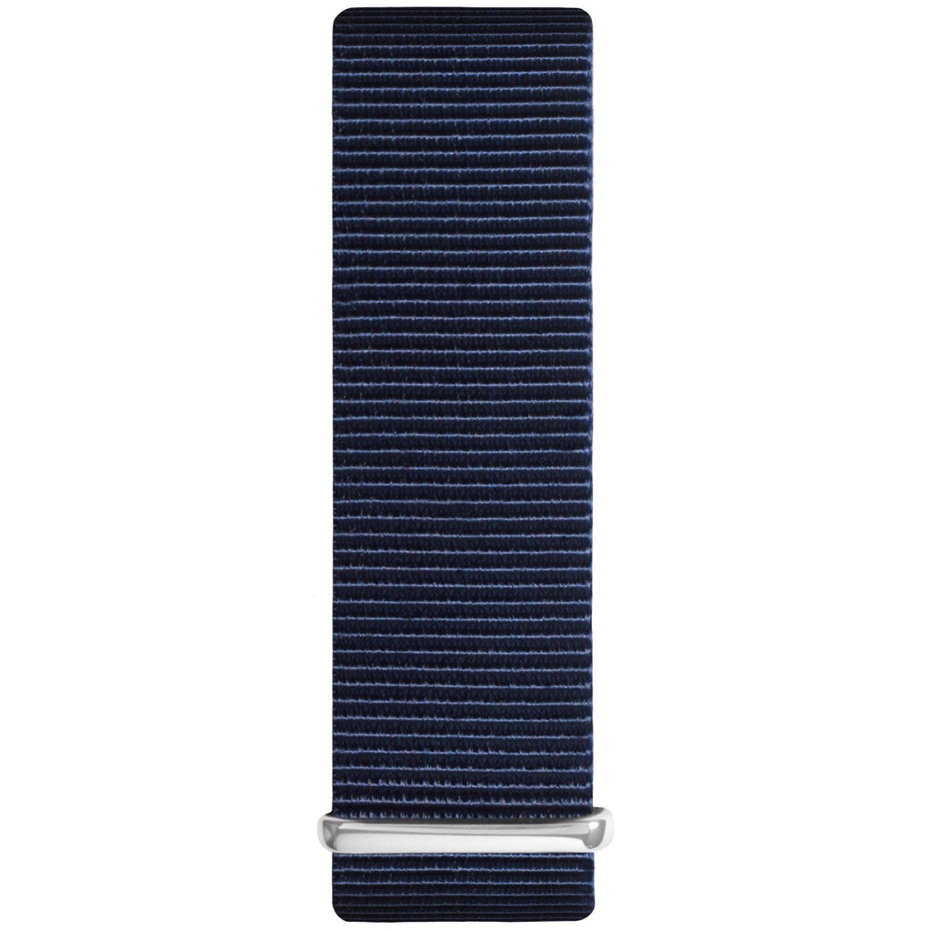 Ocean Blue and Silver Nylon Nato Strap watch strap Hurtig Lane Vegan Watches