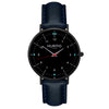 men's black and blue vegan watch